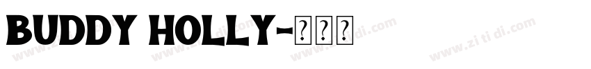 BUDDY HOLLY字体转换